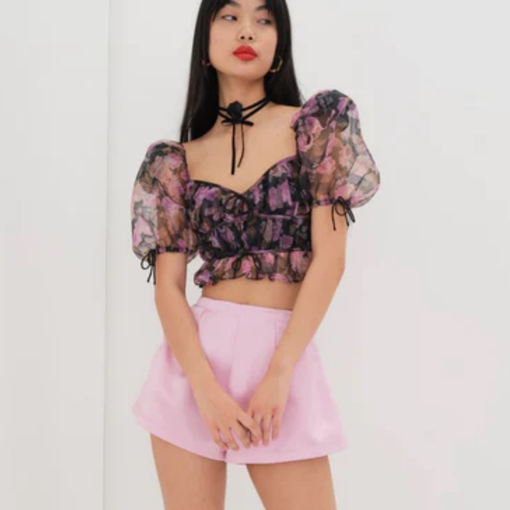 NWT for love & lemons courtney crop top